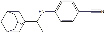 4-{[1-(adamantan-1-yl)ethyl]amino}benzonitrile Struktur