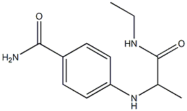 4-{[1-(ethylcarbamoyl)ethyl]amino}benzamide Struktur