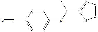 4-{[1-(thiophen-2-yl)ethyl]amino}benzonitrile Struktur