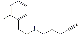 4-{[2-(2-fluorophenyl)ethyl]amino}butanenitrile Struktur