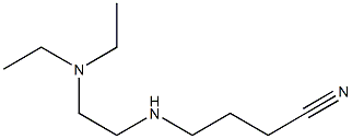 4-{[2-(diethylamino)ethyl]amino}butanenitrile Struktur