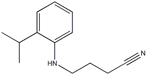 4-{[2-(propan-2-yl)phenyl]amino}butanenitrile Struktur