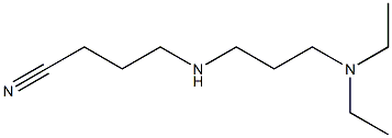 4-{[3-(diethylamino)propyl]amino}butanenitrile Struktur