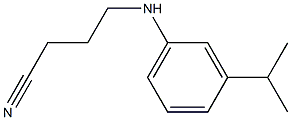 4-{[3-(propan-2-yl)phenyl]amino}butanenitrile Struktur