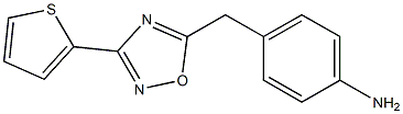 4-{[3-(thiophen-2-yl)-1,2,4-oxadiazol-5-yl]methyl}aniline Struktur