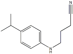 4-{[4-(propan-2-yl)phenyl]amino}butanenitrile Struktur