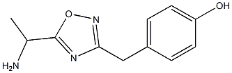 4-{[5-(1-aminoethyl)-1,2,4-oxadiazol-3-yl]methyl}phenol Struktur