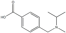 4-{[methyl(propan-2-yl)amino]methyl}benzoic acid Struktur