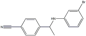 4-{1-[(3-bromophenyl)amino]ethyl}benzonitrile Struktur