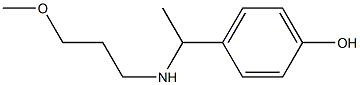 4-{1-[(3-methoxypropyl)amino]ethyl}phenol Struktur