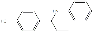 4-{1-[(4-methylphenyl)amino]propyl}phenol Struktur