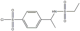 4-{1-[(ethylsulfonyl)amino]ethyl}benzenesulfonyl chloride Struktur