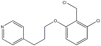 4-{3-[3-chloro-2-(chloromethyl)phenoxy]propyl}pyridine Struktur