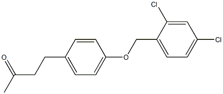 4-{4-[(2,4-dichlorophenyl)methoxy]phenyl}butan-2-one Struktur