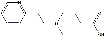 4-{methyl[2-(pyridin-2-yl)ethyl]amino}butanoic acid Struktur