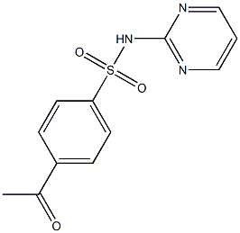 4-acetyl-N-(pyrimidin-2-yl)benzene-1-sulfonamide Struktur