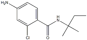 4-amino-2-chloro-N-(1,1-dimethylpropyl)benzamide Struktur