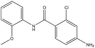 4-amino-2-chloro-N-(2-methoxyphenyl)benzamide Struktur