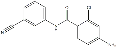 4-amino-2-chloro-N-(3-cyanophenyl)benzamide Struktur