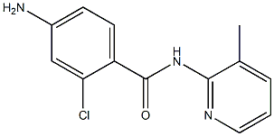 4-amino-2-chloro-N-(3-methylpyridin-2-yl)benzamide Struktur