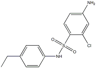 4-amino-2-chloro-N-(4-ethylphenyl)benzene-1-sulfonamide Struktur