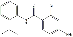 4-amino-2-chloro-N-[2-(propan-2-yl)phenyl]benzamide Struktur