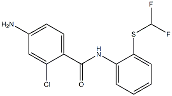 4-amino-2-chloro-N-{2-[(difluoromethyl)sulfanyl]phenyl}benzamide Struktur