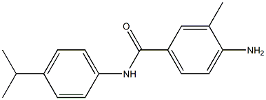 4-amino-3-methyl-N-[4-(propan-2-yl)phenyl]benzamide Struktur