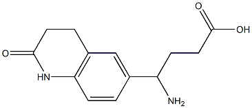 4-amino-4-(2-oxo-1,2,3,4-tetrahydroquinolin-6-yl)butanoic acid Struktur