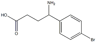 4-amino-4-(4-bromophenyl)butanoic acid Struktur