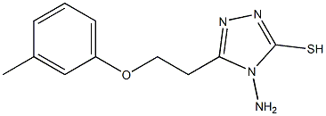 4-amino-5-[2-(3-methylphenoxy)ethyl]-4H-1,2,4-triazole-3-thiol Struktur