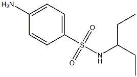 4-amino-N-(1-ethylpropyl)benzenesulfonamide Struktur