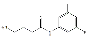 4-amino-N-(3,5-difluorophenyl)butanamide Struktur