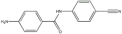 4-amino-N-(4-cyanophenyl)benzamide Struktur