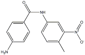 4-amino-N-(4-methyl-3-nitrophenyl)benzamide Struktur