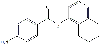 4-amino-N-(5,6,7,8-tetrahydronaphthalen-1-yl)benzamide Struktur