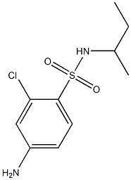 4-amino-N-(butan-2-yl)-2-chlorobenzene-1-sulfonamide Struktur