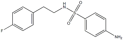 4-amino-N-[2-(4-fluorophenyl)ethyl]benzene-1-sulfonamide Struktur