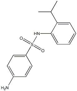 4-amino-N-[2-(propan-2-yl)phenyl]benzene-1-sulfonamide Struktur