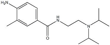 4-amino-N-{2-[bis(propan-2-yl)amino]ethyl}-3-methylbenzamide Struktur