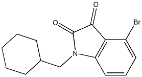 4-bromo-1-(cyclohexylmethyl)-2,3-dihydro-1H-indole-2,3-dione Struktur