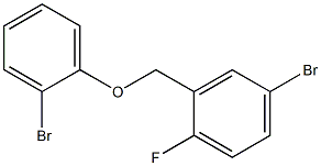 4-bromo-2-(2-bromophenoxymethyl)-1-fluorobenzene Struktur