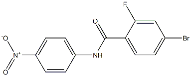 4-bromo-2-fluoro-N-(4-nitrophenyl)benzamide Struktur