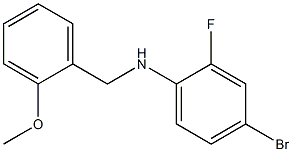 4-bromo-2-fluoro-N-[(2-methoxyphenyl)methyl]aniline Struktur