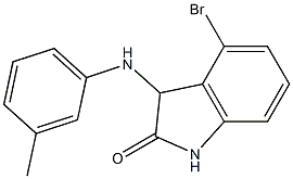 4-bromo-3-[(3-methylphenyl)amino]-2,3-dihydro-1H-indol-2-one Struktur