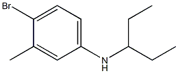 4-bromo-3-methyl-N-(pentan-3-yl)aniline Struktur