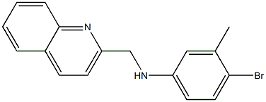 4-bromo-3-methyl-N-(quinolin-2-ylmethyl)aniline Struktur