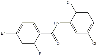 4-bromo-N-(2,5-dichlorophenyl)-2-fluorobenzamide Struktur