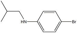 4-bromo-N-(2-methylpropyl)aniline Struktur