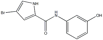 4-bromo-N-(3-hydroxyphenyl)-1H-pyrrole-2-carboxamide Struktur